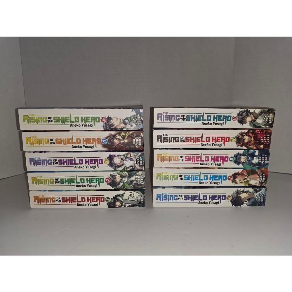 The Rising of the Shield Hero English Manga Volumes 1-10 Aneko Yusagi